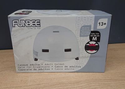 Casque bol adulte -FUNBEE - blanc (m54-58) -NEUF, (à retirer…