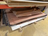 a lot of cardboards stacked on top of each other