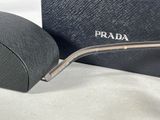 prada sunglasses in black and silver with a black case