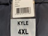 a close up of a black jacket with a tag on it