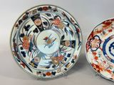 pair of japanese imari porcelain plates, 19th century
