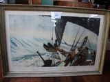 une photo d'une photo d'un bateau dans l'eau
