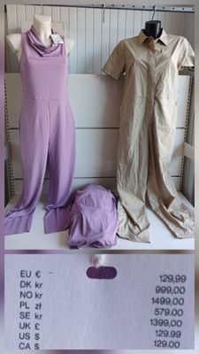 a picture of a display of clothing on a mannequin