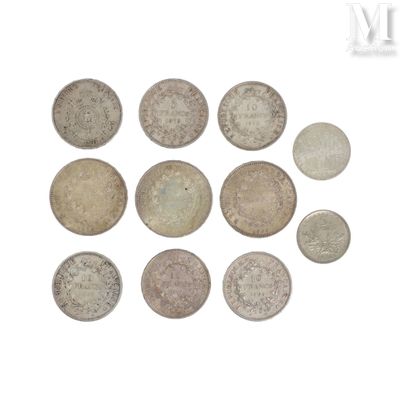 Lot de pièces en argent Lot de pièces en argent comprenant: - Photo 1