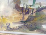 une photo d'une photo d'un tableau sur le mur