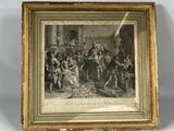 an old picture of a group of people in a room