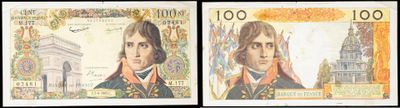 three different pictures of a man on a ten dollar bill