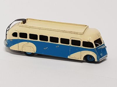 DINKY FRANCE réf 29E Autocar Isobloc CREME et flancs BLEU, p…