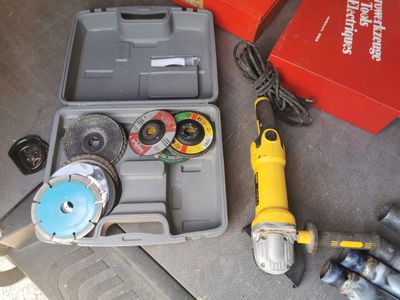a box of tools that are sitting on the floor