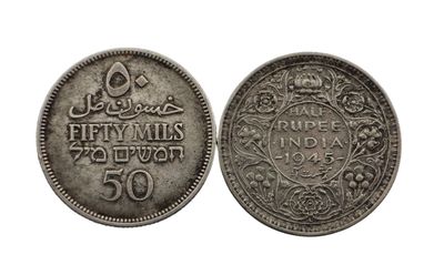 une pièce d'argent portant l'inscription « cinquante cents »