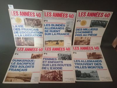 a. ‘Les années 40’ hebdomadaire, n° 1, 2, 3, 4, 5, 6, 8, 9, …