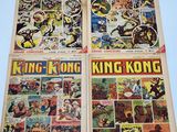 a set of four comics from the king kong comics series