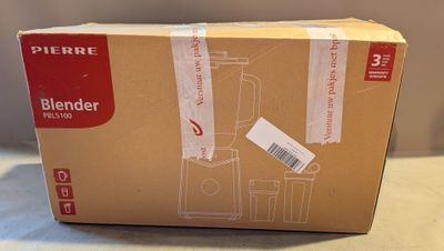 a box of blender sitting on a table
