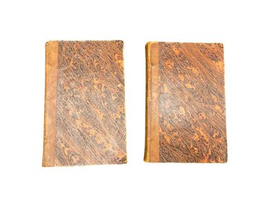 two pieces of wood with rust on them on a white surface