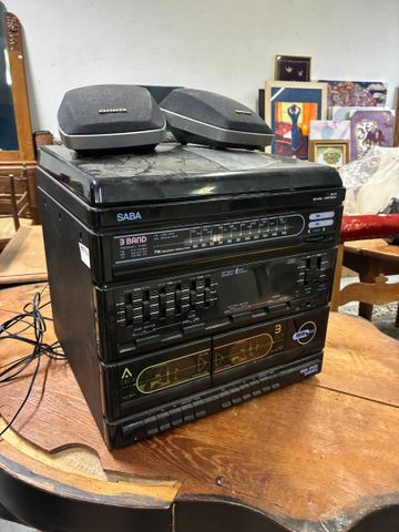 Chaine Hi Fi SABA et deux enceinte AYWA