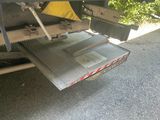 an image of a flatbed truck with a flatbed trailer attached to it