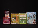 a lot of different types of games on the table