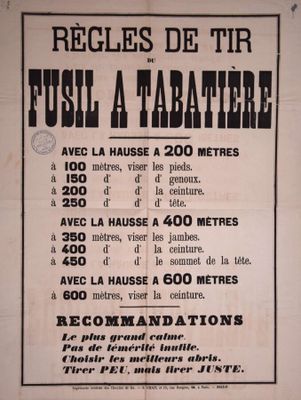 Règles de tir du fusil à tabatière. - Photo 1