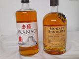 two bottles of monkey shoulderer and monkey shoulderer whisky