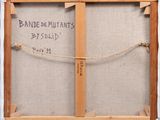 an old picture of a wooden frame with a message on it