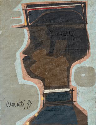 une image d'un tableau représentant un homme avec un chapeau sur la tête