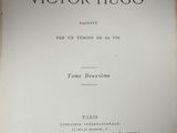 the front cover of a book with the title of victor hugo