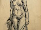 an image of a drawing of a woman in a dress