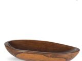 an image of a wooden bowl on a white background