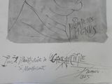 drawing of a man ' s face and a drawing of a woman ' s face