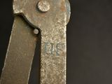 a close up of a wrenet with a number on it