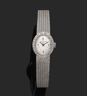a lady ' s diamond set wrist watch