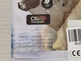 a close up of a polar bear in a package on a table