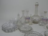 a lot of glass items that are on the table