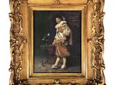 an image of a painting of a man in a gold frame