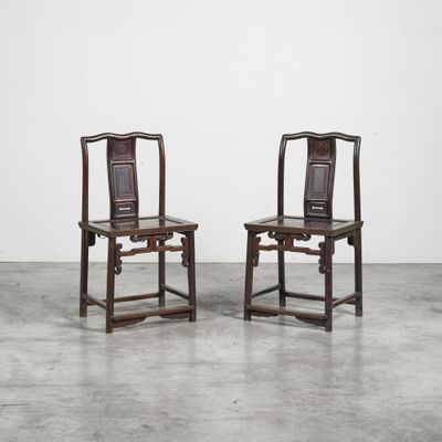paire de chaises chinoises anciennes