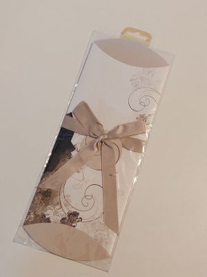 a package of chocolates wrapped in a cello bag