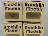 three boxes of brooklyn model soap sitting on top of a table