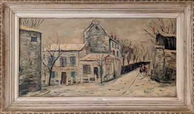 École FRANCAISE du XXe siècle "Montmartre, vue sur le Lapin …