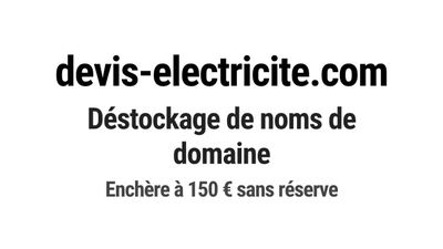 Nom de domaine devis-electricite.