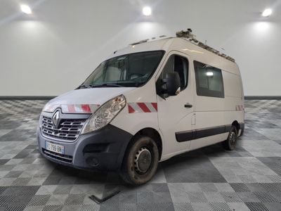 a white van that is parked on a checkered floor