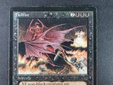 an image of a card with a picture of a demon on it