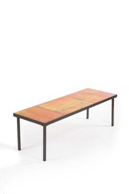 Roger CAPRON (1922-2006) Table basse "TA 4", plateau rectang… - Photo 1