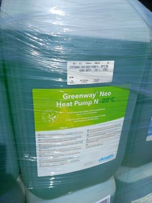 Lot de 86 Bidons 20L Fluide Caloporteur pour Pompe à chaleur…