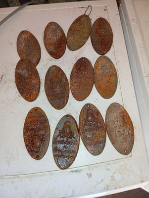 a box with a bunch of old coins in it