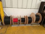 many different types of wires on the rack