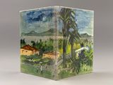 a picture of a painting on the inside of a box