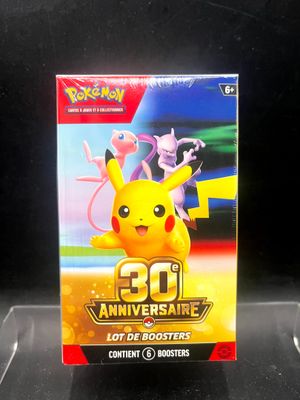Lot de boosters pour le 30e anniversaire de Pokémon