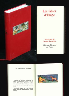 a red book with a picture of a dog on it