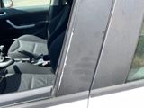 a car with a steering wheel and a seat in it