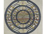 une image représentant un dessin représentant un motif circulaire sur une feuille de papier